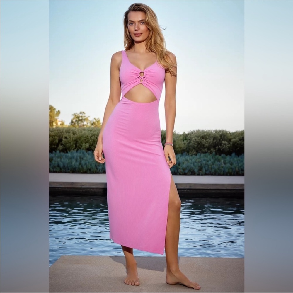 L*Space Camille Pink Midi Dress